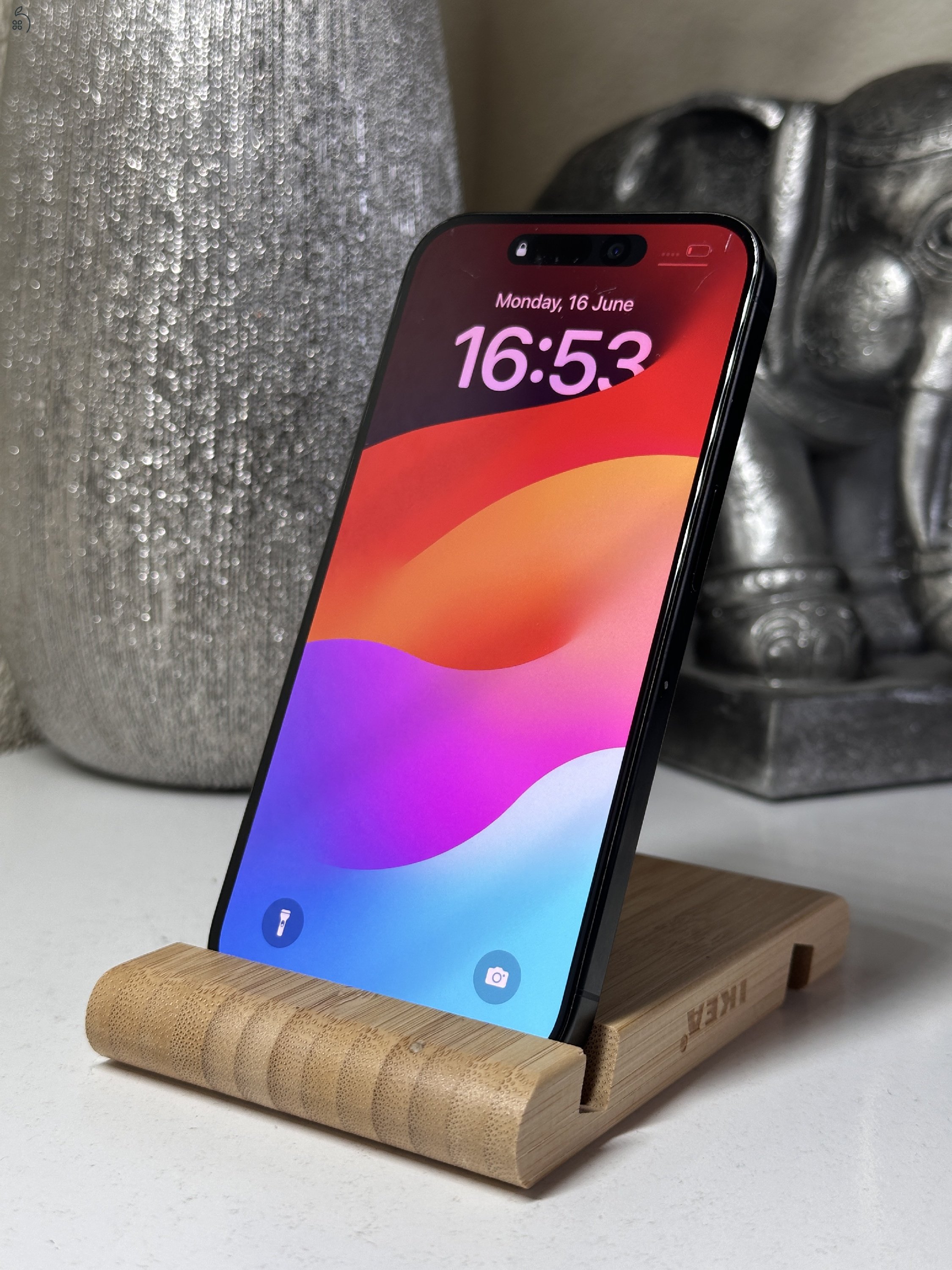  iPhone 15 Pro 128GB Fekete, Független - Garancia, Számla 