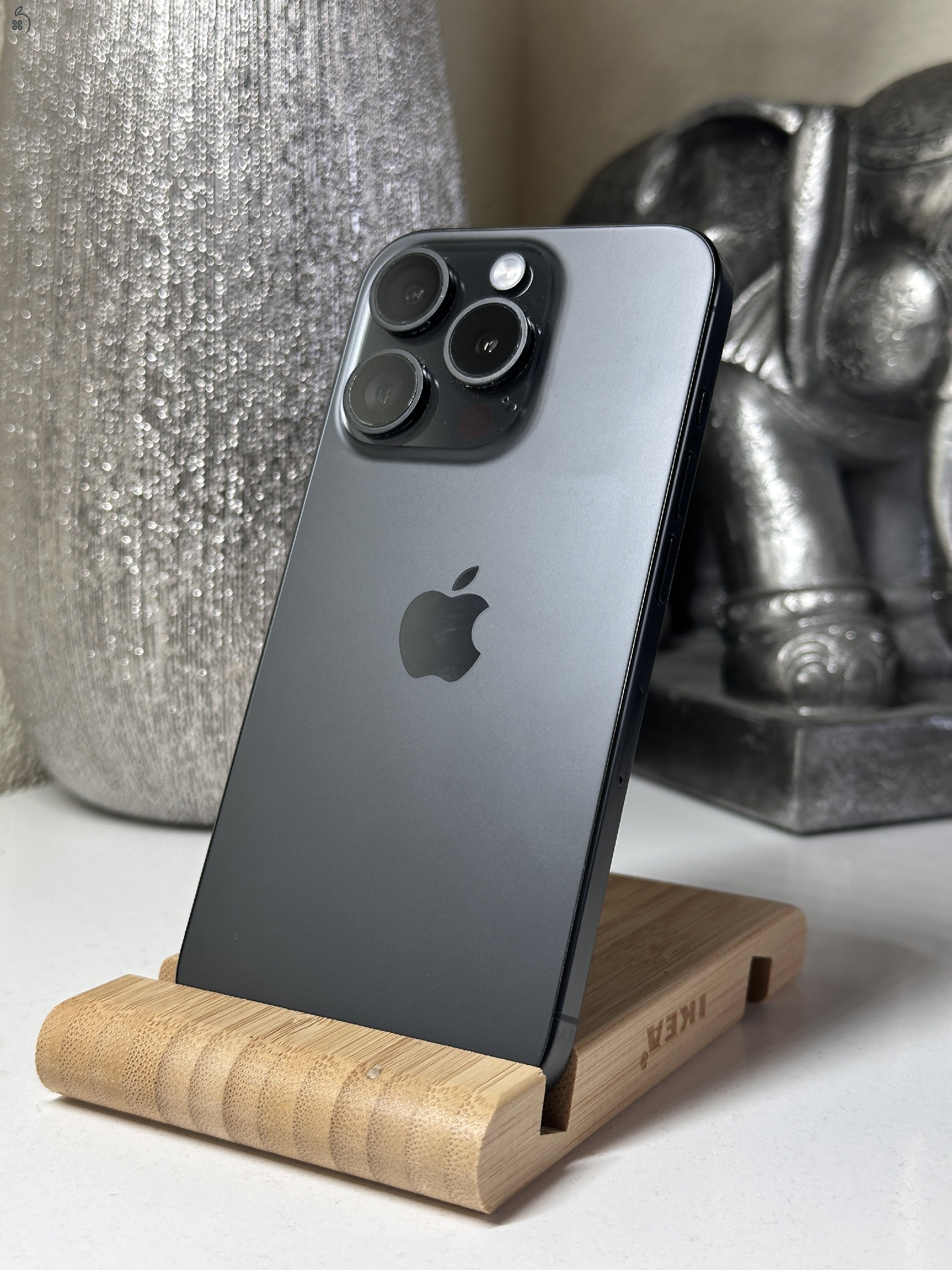  iPhone 15 Pro 128GB Fekete, Független - Garancia, Számla 