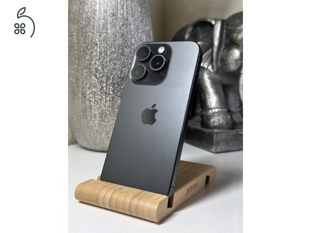 iPhone 15 Pro 128GB Fekete, Független - Garancia, Számla 