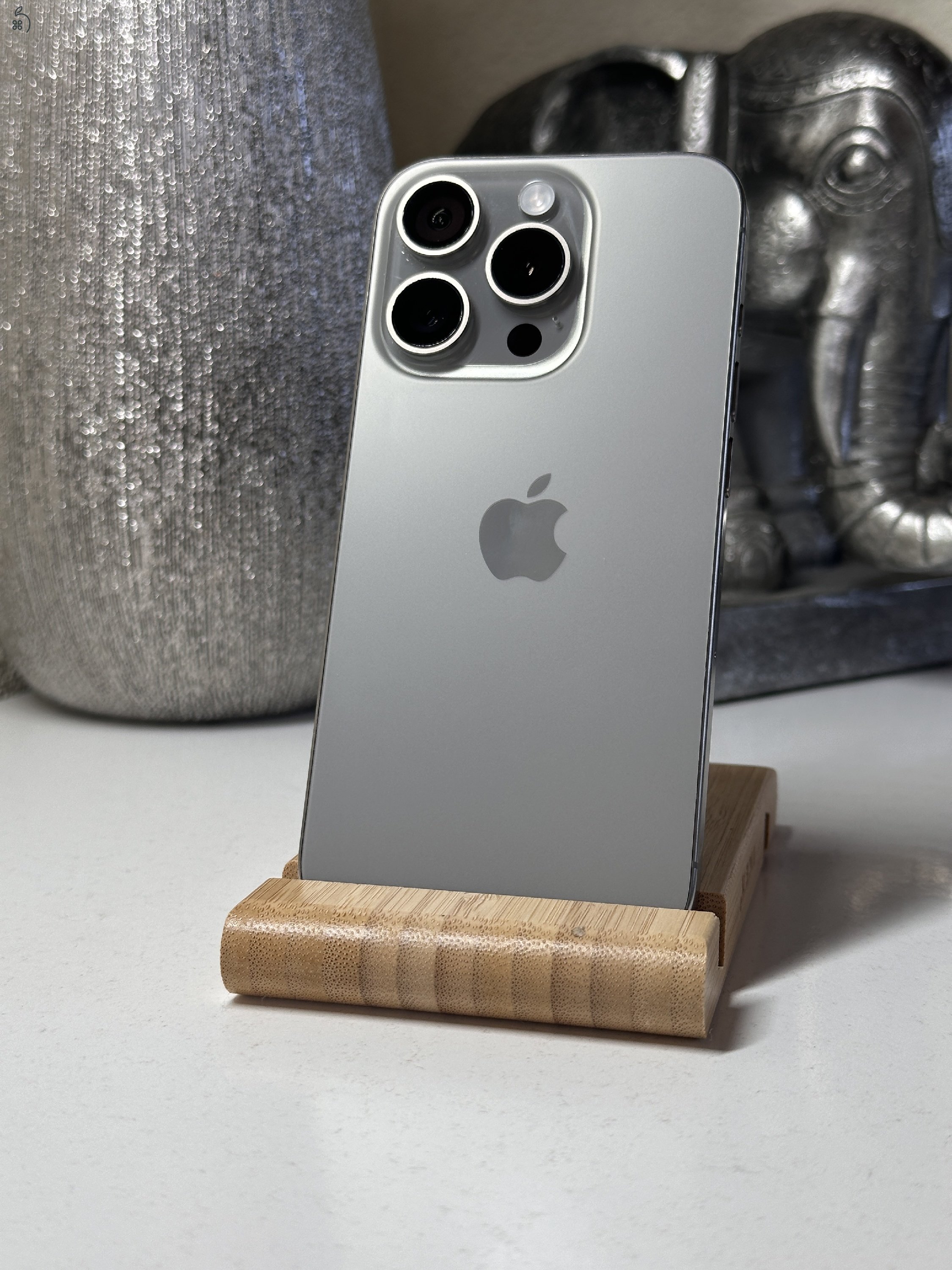  iPhone 15 Pro 128GB Szürke, Független - Garancia, Számla 