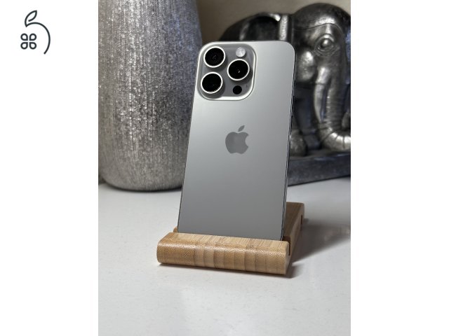  iPhone 15 Pro 128GB Szürke, Független - Garancia, Számla 
