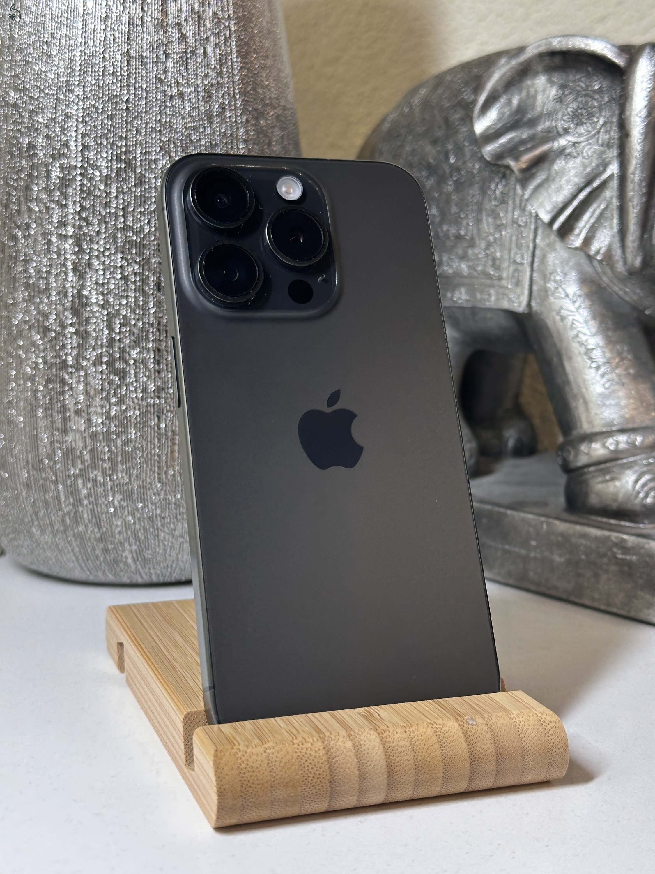  iPhone 15 Pro 256GB Fekete, Független - Garancia, Számla 