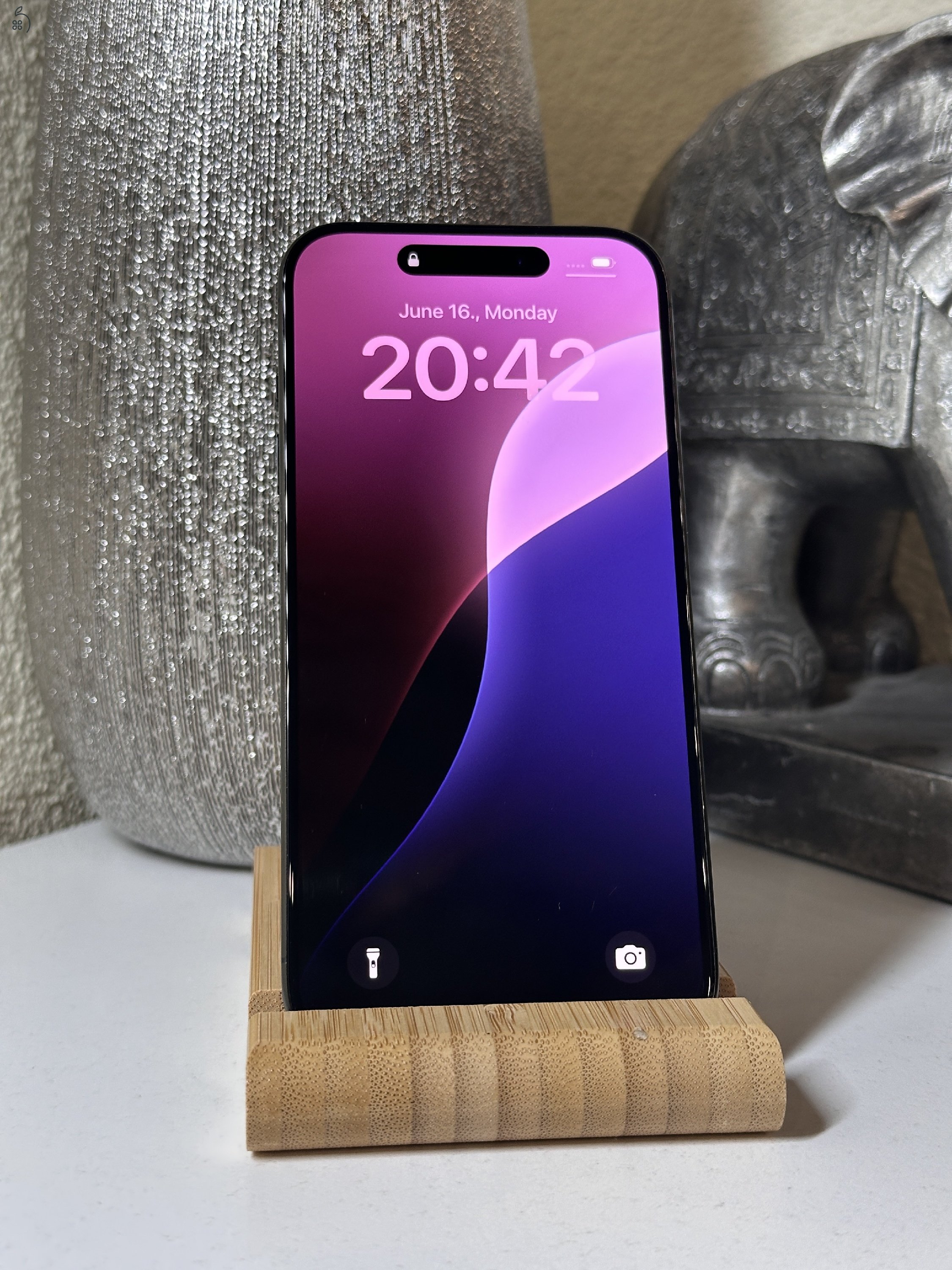  iPhone 15 Pro 256GB Fekete, Független - Garancia, Számla 