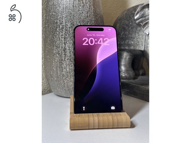  iPhone 15 Pro 256GB Fekete, Független - Garancia, Számla 