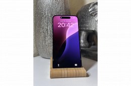  iPhone 15 Pro 256GB Fekete, Független - Garancia, Számla 