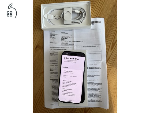 iPhone 16 Pro 128GB Független! Akku 100%!