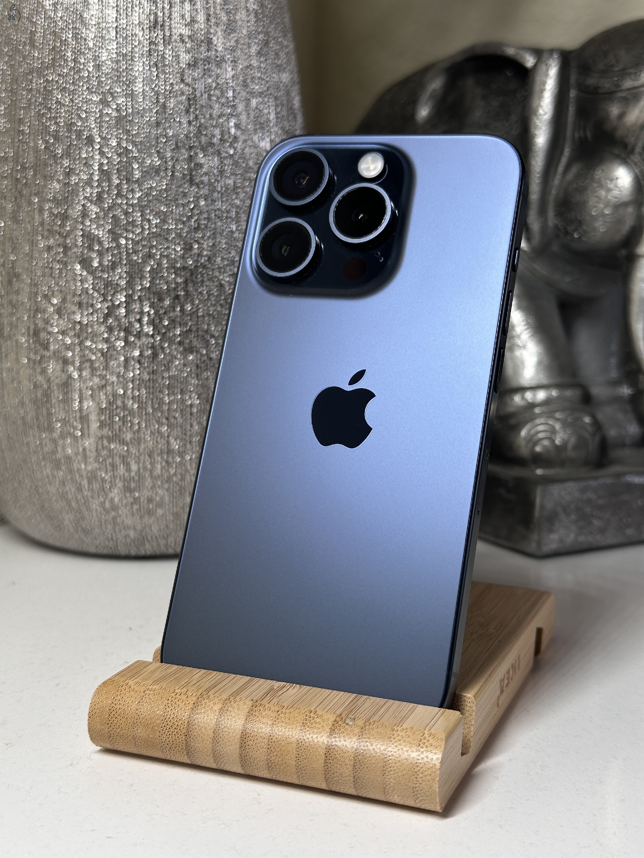 iPhone 15 Pro 128GB Kék, Független - Garancia, Számla