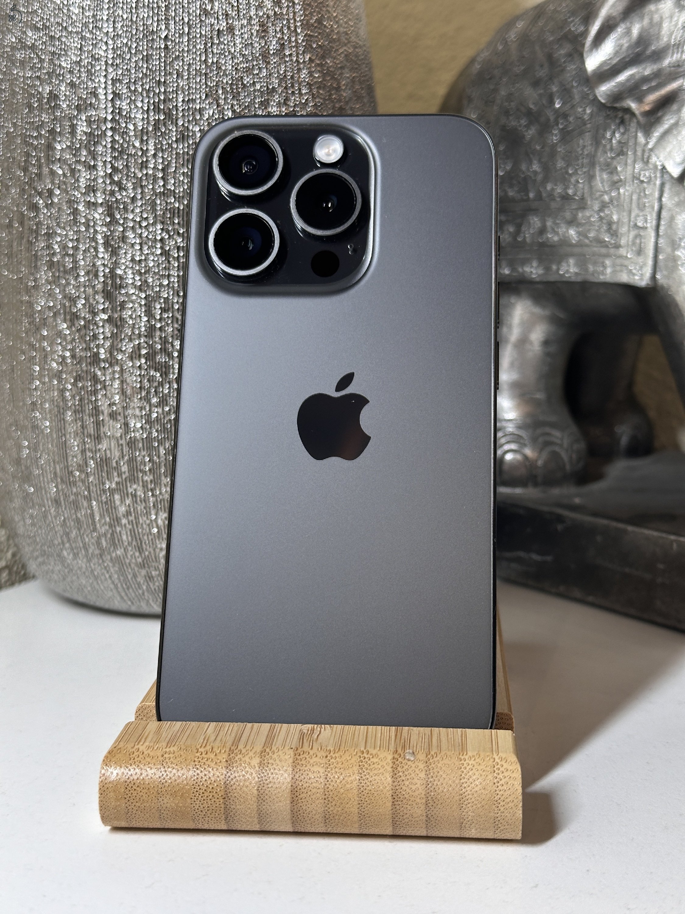 iPhone 15 Pro 256GB Fekete, Független - Garancia, Számla