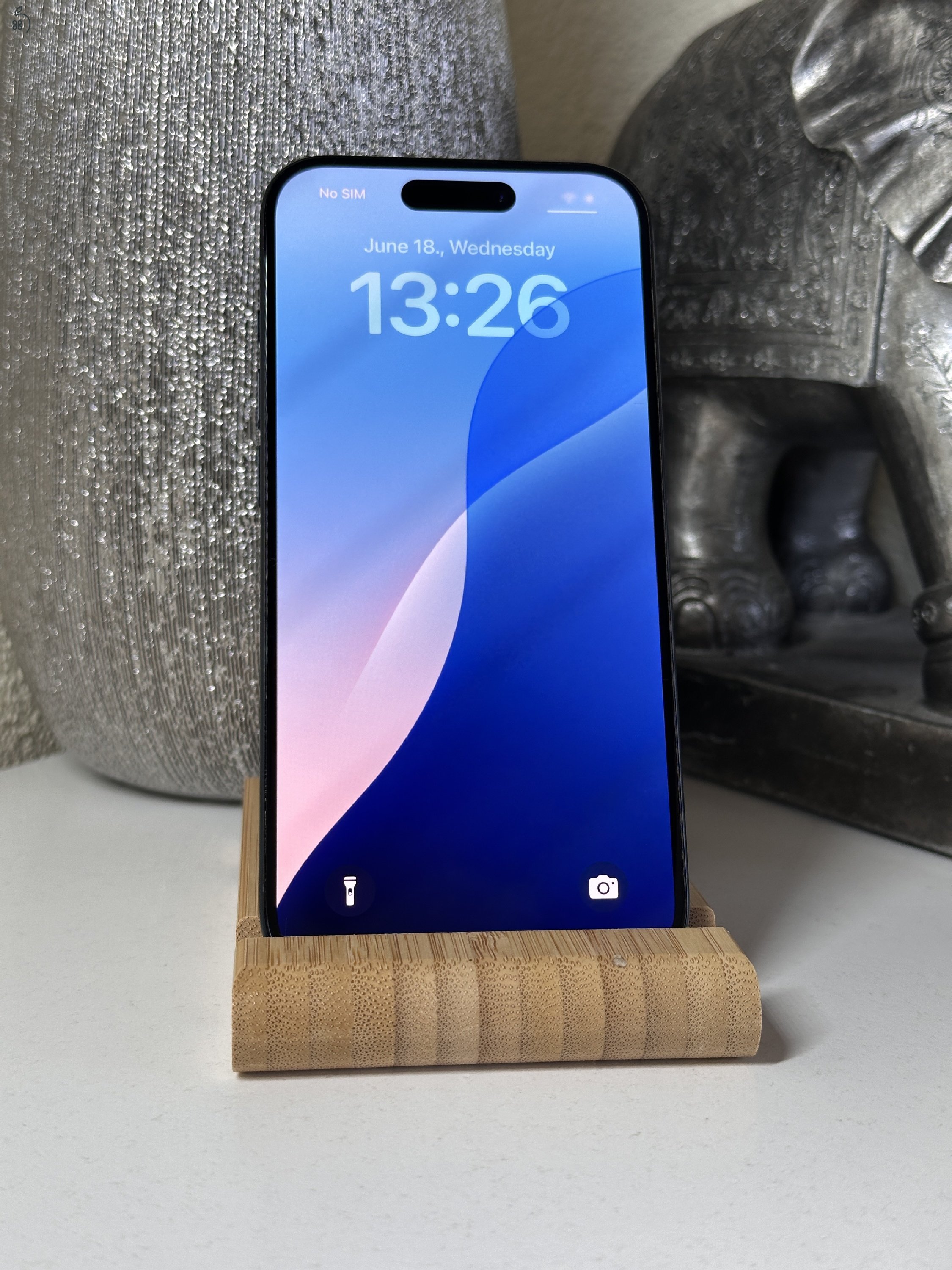 iPhone 15 Pro 128GB Kék, Független - Garancia, Számla