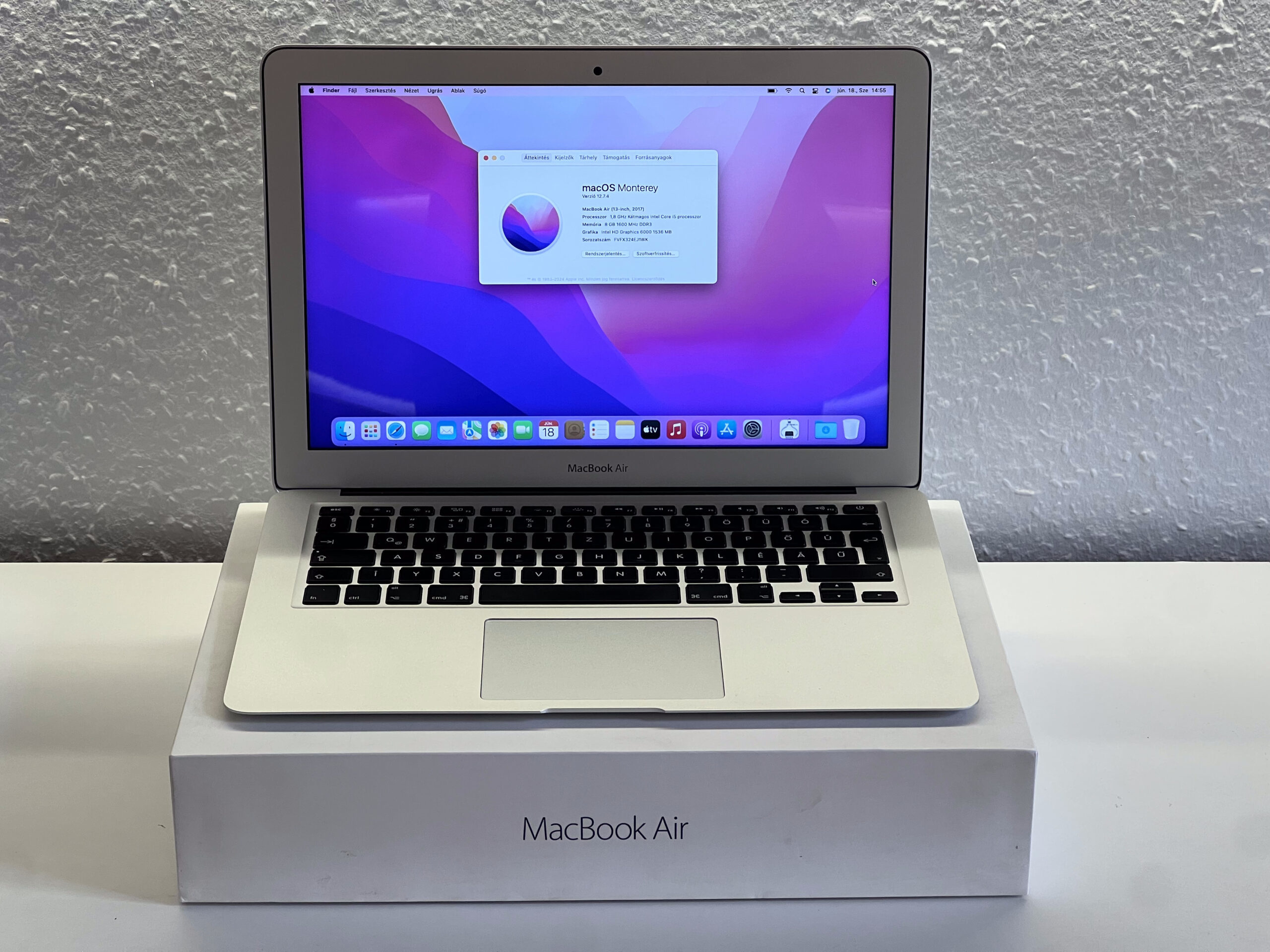 Hibátlan MacBook Air 2017 13 128GB 2 ÉV Garanciával Számlával