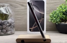 Hibátlan iPhone 16 Pro Max Natural Titanium 256GB 2 ÉV Garanciával Számlával Aksi 100%