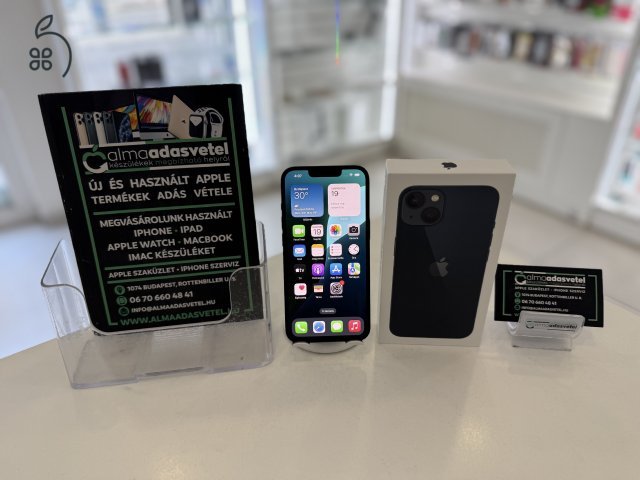 iPhone 13 128GB Független Újszerű/2027.03.08.Gar./Akku:100%/p4308
