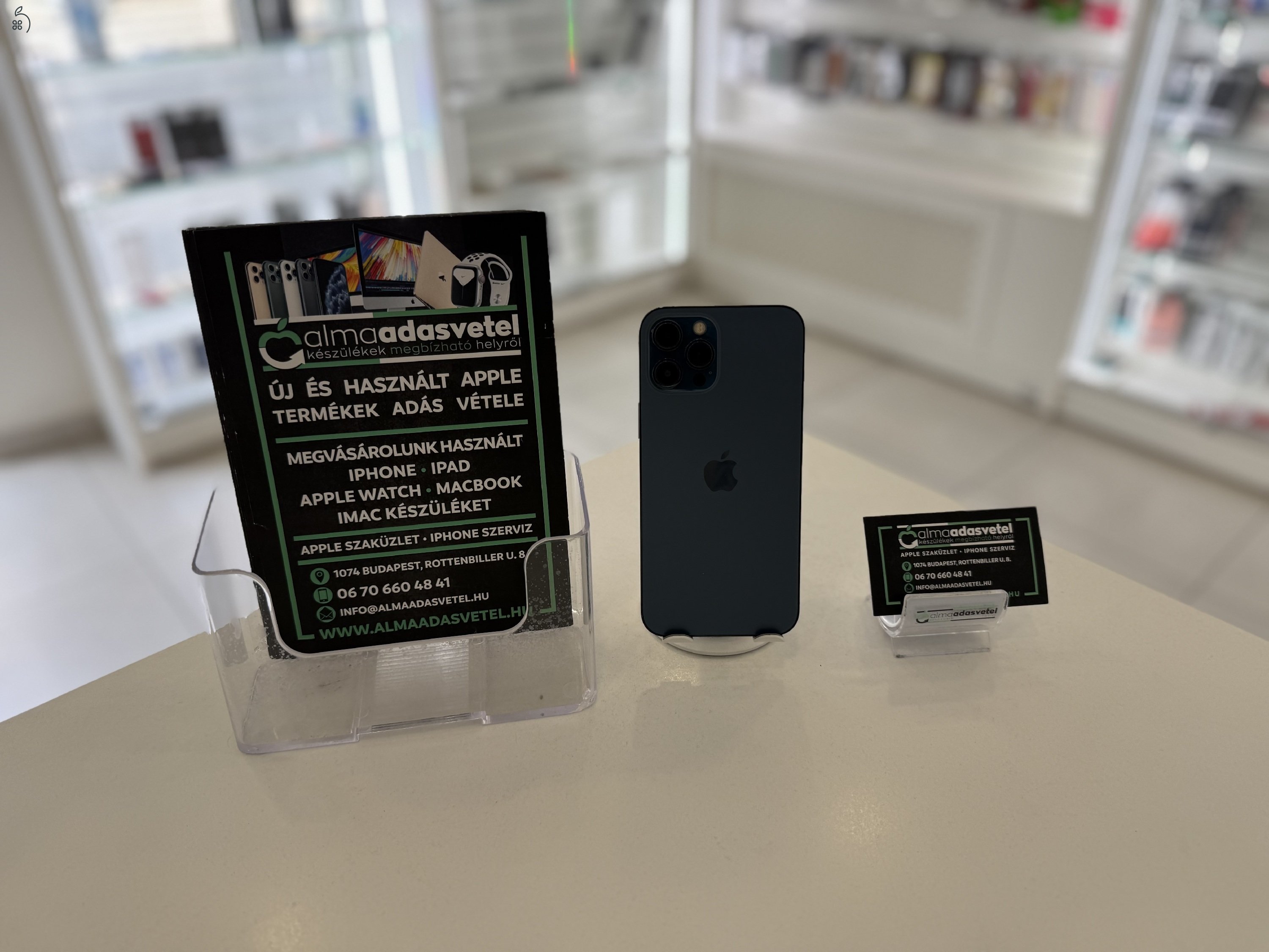 iPhone 12 Pro Max 128GB Vodafone Újszerű/1-3 hónap gar./Akku 100%/p4310