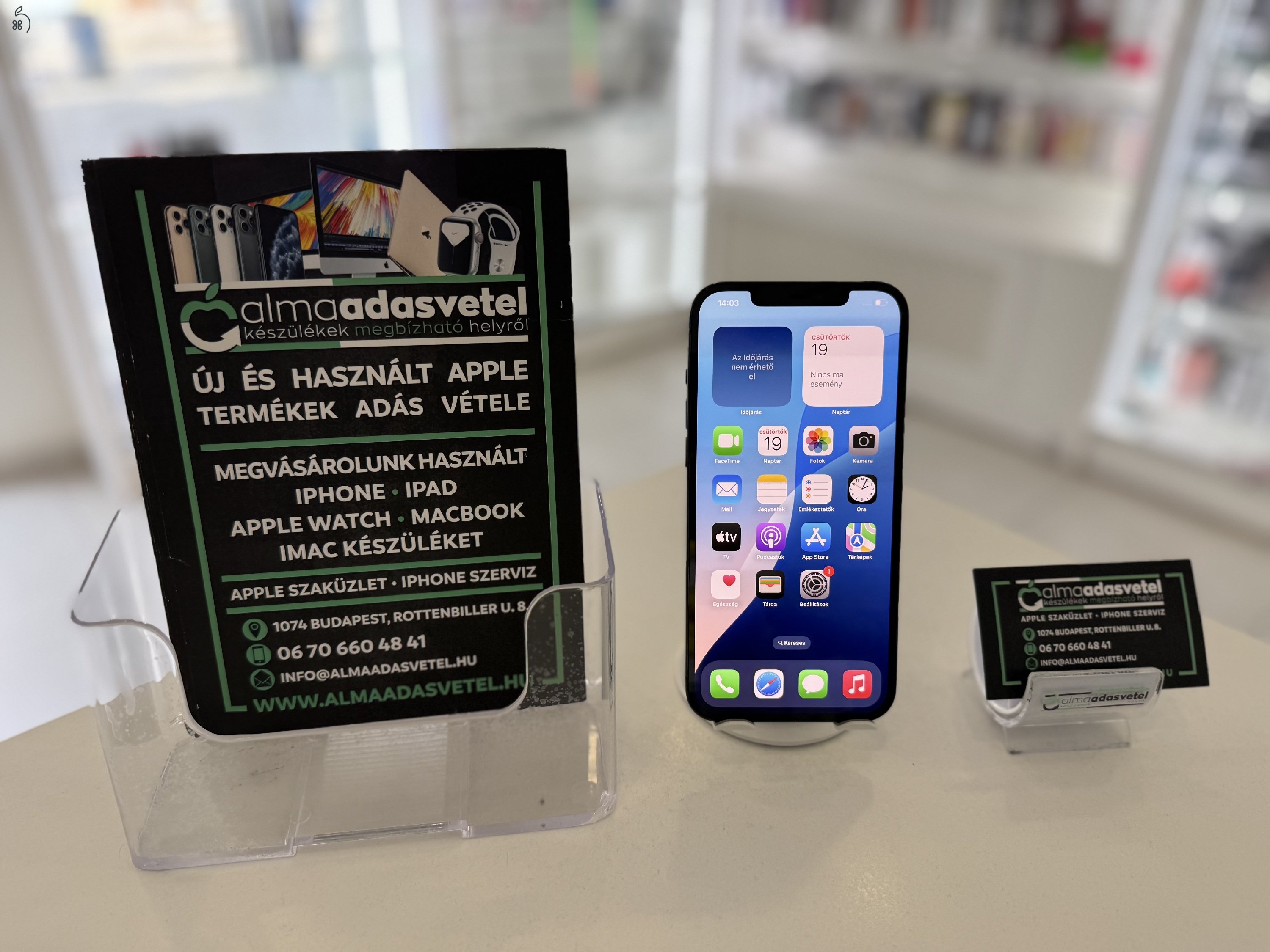 iPhone 12 Pro Max 128GB Vodafone Újszerű/1-3 hónap gar./Akku 100%/p4310