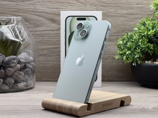 Hibátlan iPhone 15 Green 128GB 2 ÉV Garanciával Számlával
