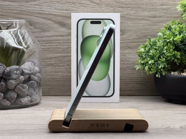 Hibátlan iPhone 15 Green 128GB 2 ÉV Garanciával Számlával