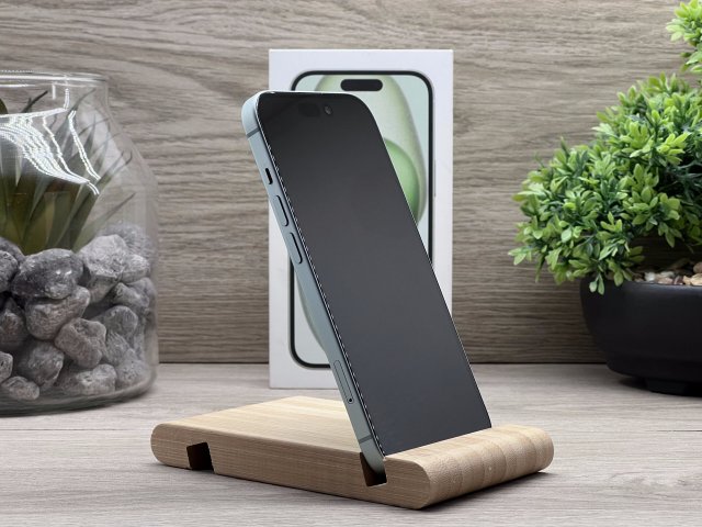 Hibátlan iPhone 15 Green 128GB 2 ÉV Garanciával Számlával