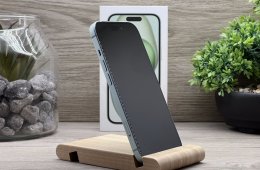 Hibátlan iPhone 15 Green 128GB 2 ÉV Garanciával Számlával