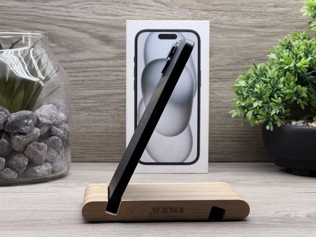 Hibátlan iPhone 15 Black 128GB 2 ÉV Garanciával Számlával Aksi 100%