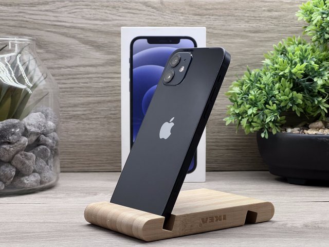 iPhone 12 Black 128GB 2 ÉV Garanciával Számlával