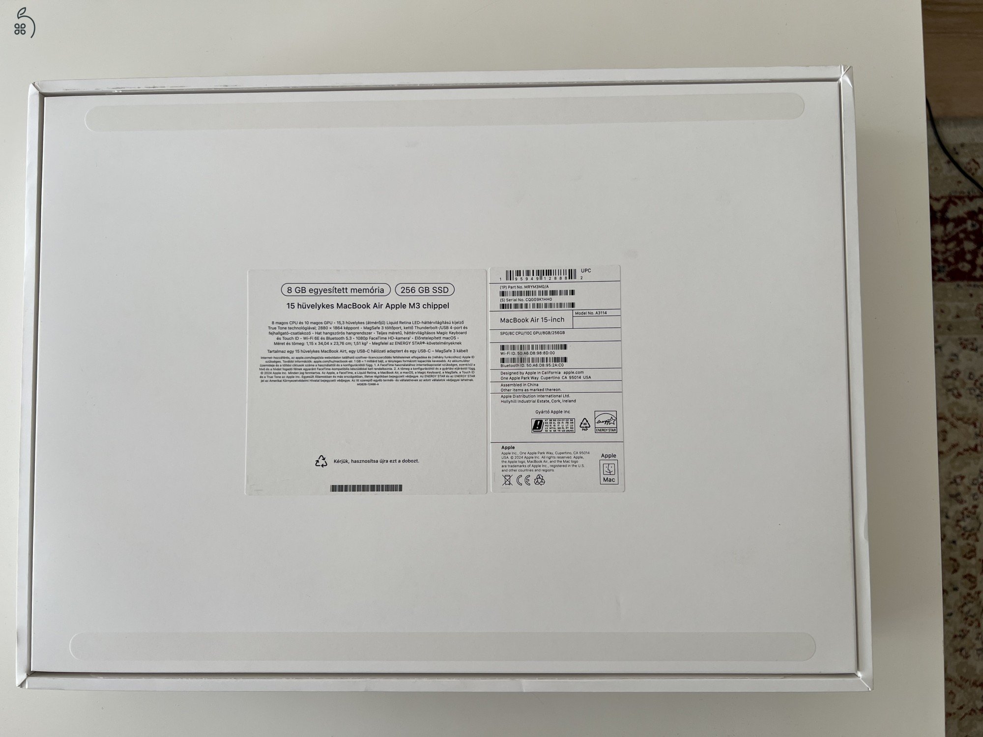 Eladó: Macbook Air 15