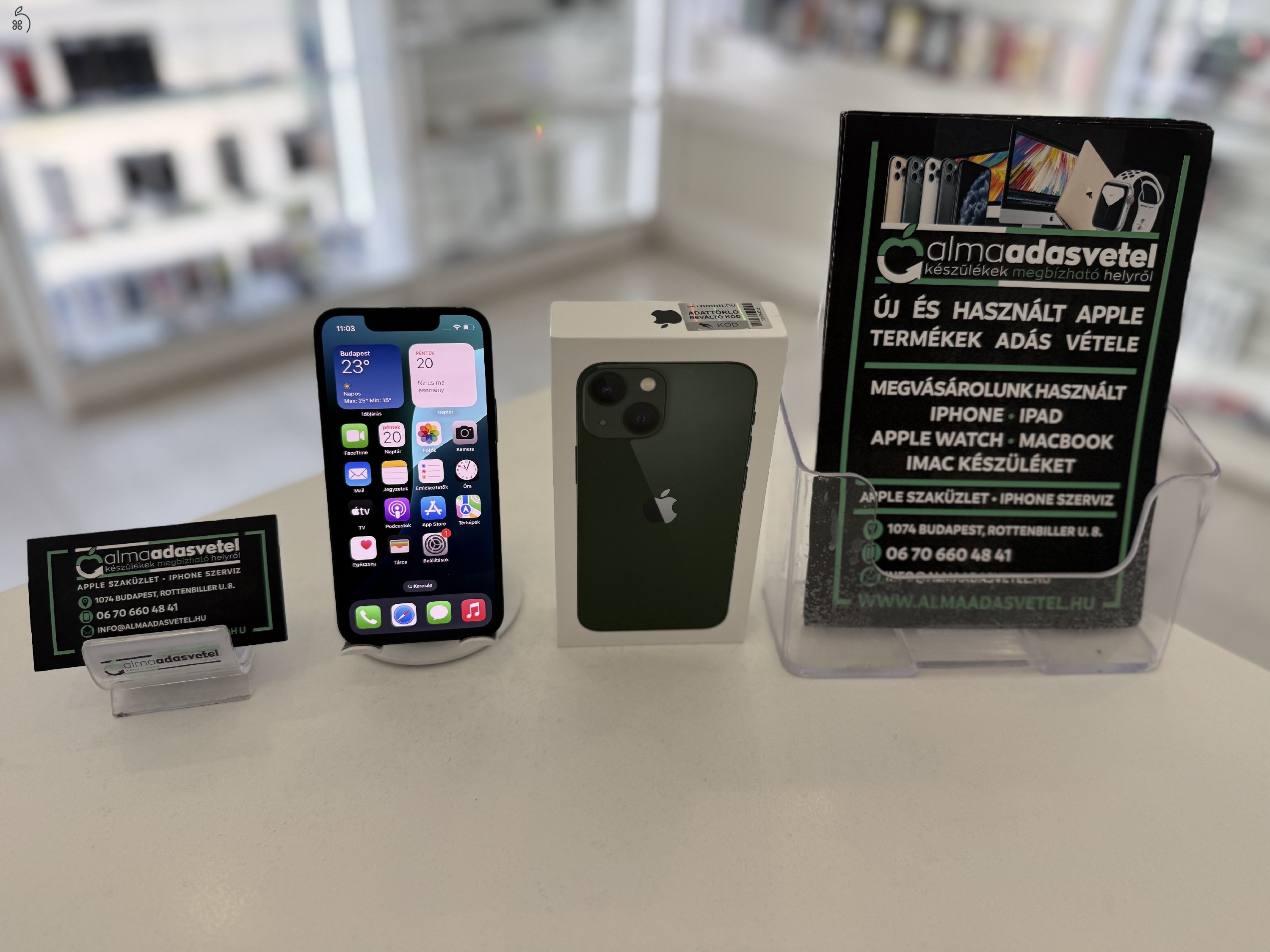iPhone 13 Mini 128GB Független/1-3 hónap gar./Akku 84%/p4313