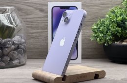 Hibátlan iPhone 14 Purple 128GB 2 ÉV Garanciával Számlával 94% Akku