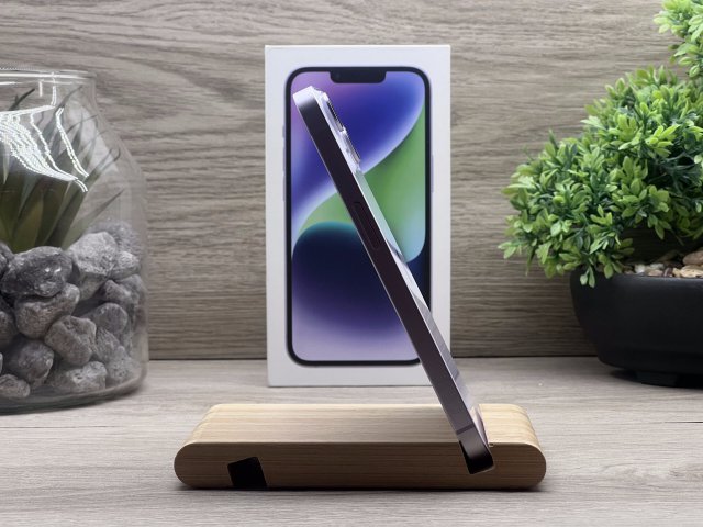 Hibátlan iPhone 14 Purple 128GB 2 ÉV Garanciával Számlával 94% Akku