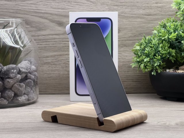 Hibátlan iPhone 14 Purple 128GB 2 ÉV Garanciával Számlával 94% Akku