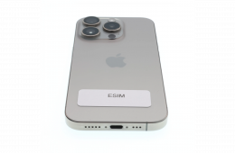 !! 1 ÉV GARANCIA !! Apple iPhone 15 Pro 256 GB Natural Titanium 100%