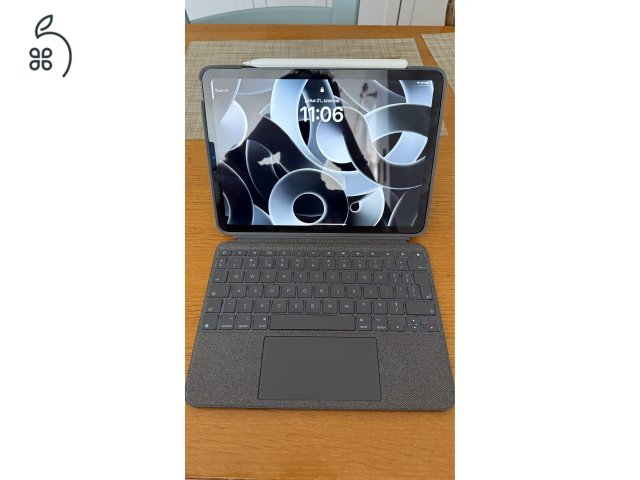 iPad Air 5 wifi 64gb + Apple Pencil 2 + Logitech combo Touch billentyüzet