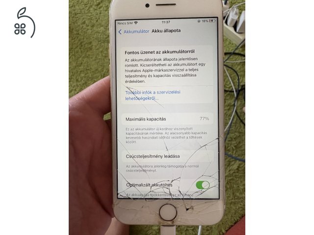 Iphone7 törött kijelzővel