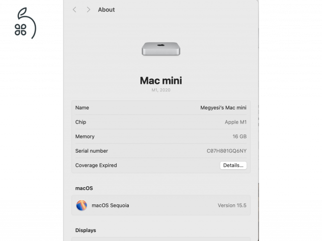 M1 Mac Mini 16 GB RAM