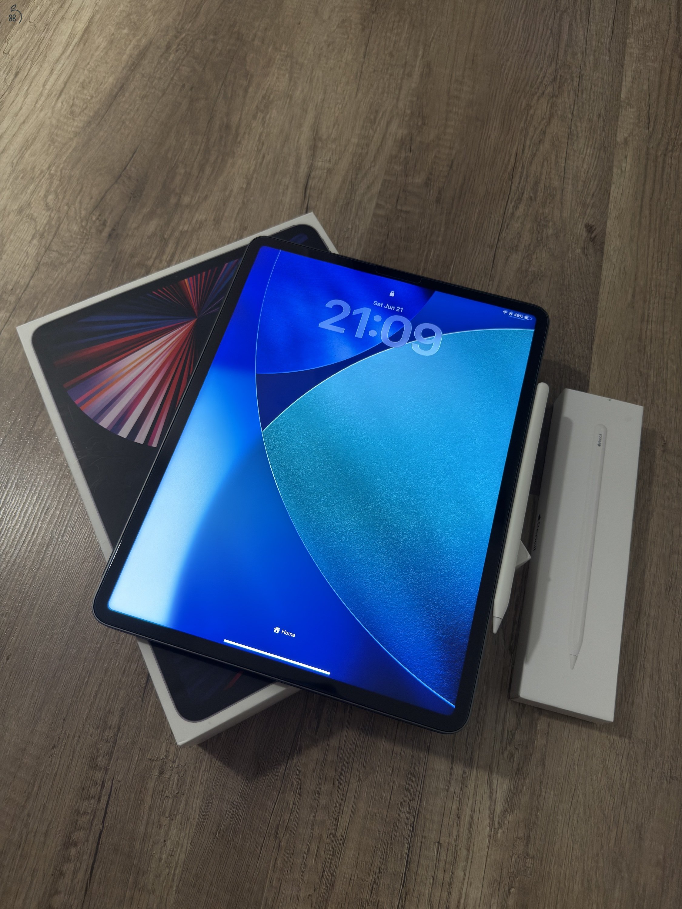 Apple IPad Pro 12.9” M1, Pencil 2-vel, Apple tokkal