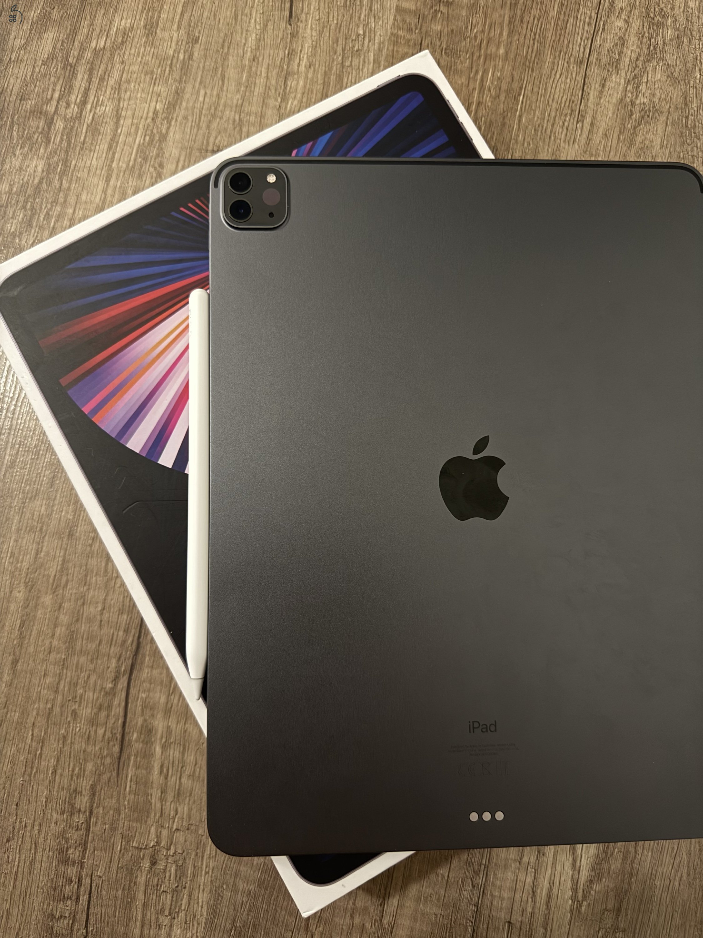 Apple IPad Pro 12.9” M1, Pencil 2-vel, Apple tokkal
