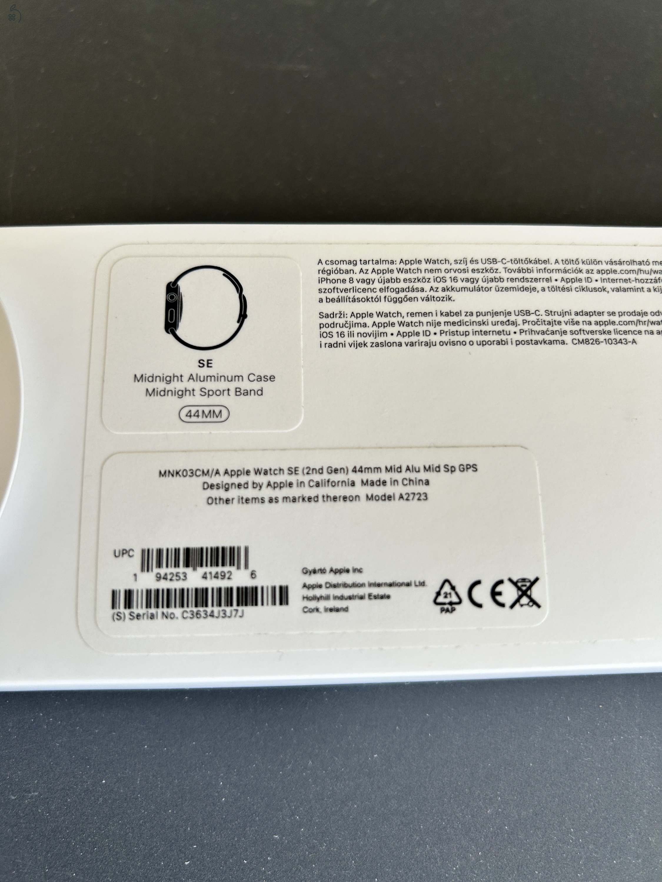 Apple iWatch SE 2022, 44 mm