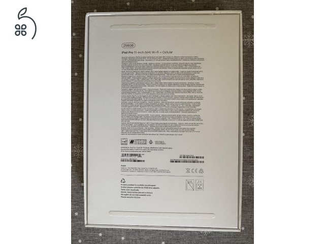 iPad Pro 11 M4 Wifi + Cellular 256GB - Garancia: 2027.08.05