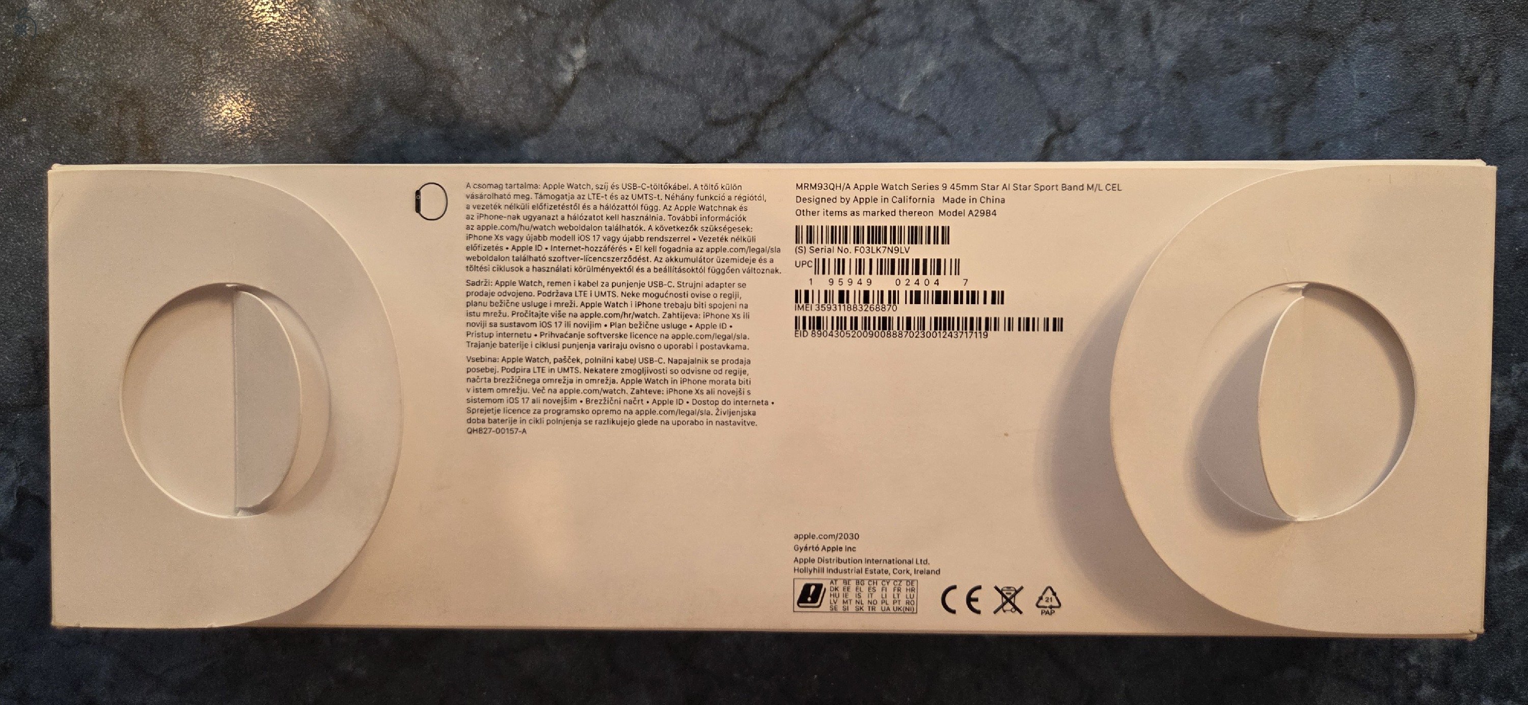 APPLE Watch Series 9 GPS + Cellular 45mm 97% akku