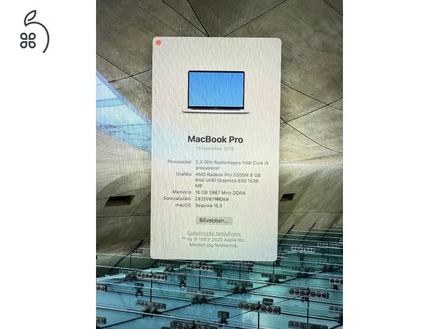 MACBOOK PRO 16 INCH, 2019, i9 INTEL, 16GB, 1TB