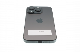 !! 1 ÉV GARANCIA !! Apple iPhone 15 Pro 128 GB Black Titanium 100%