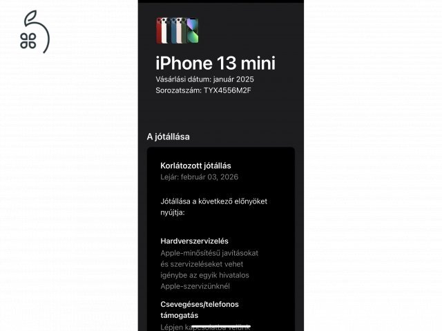 iPhone 13 Mini 128GB Új! Apple garancia!