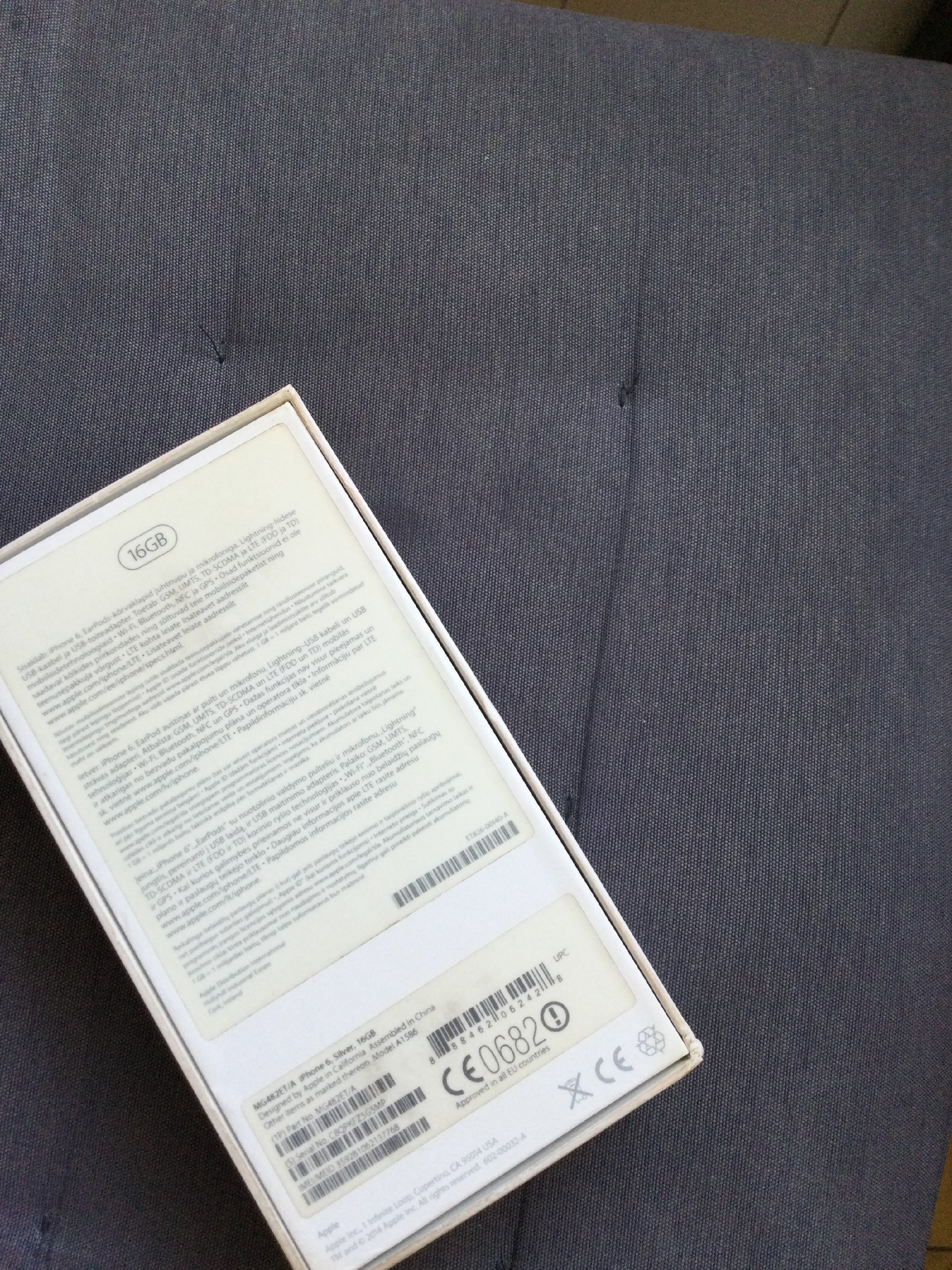 Apple iPhone 6 Silver, 16 GB