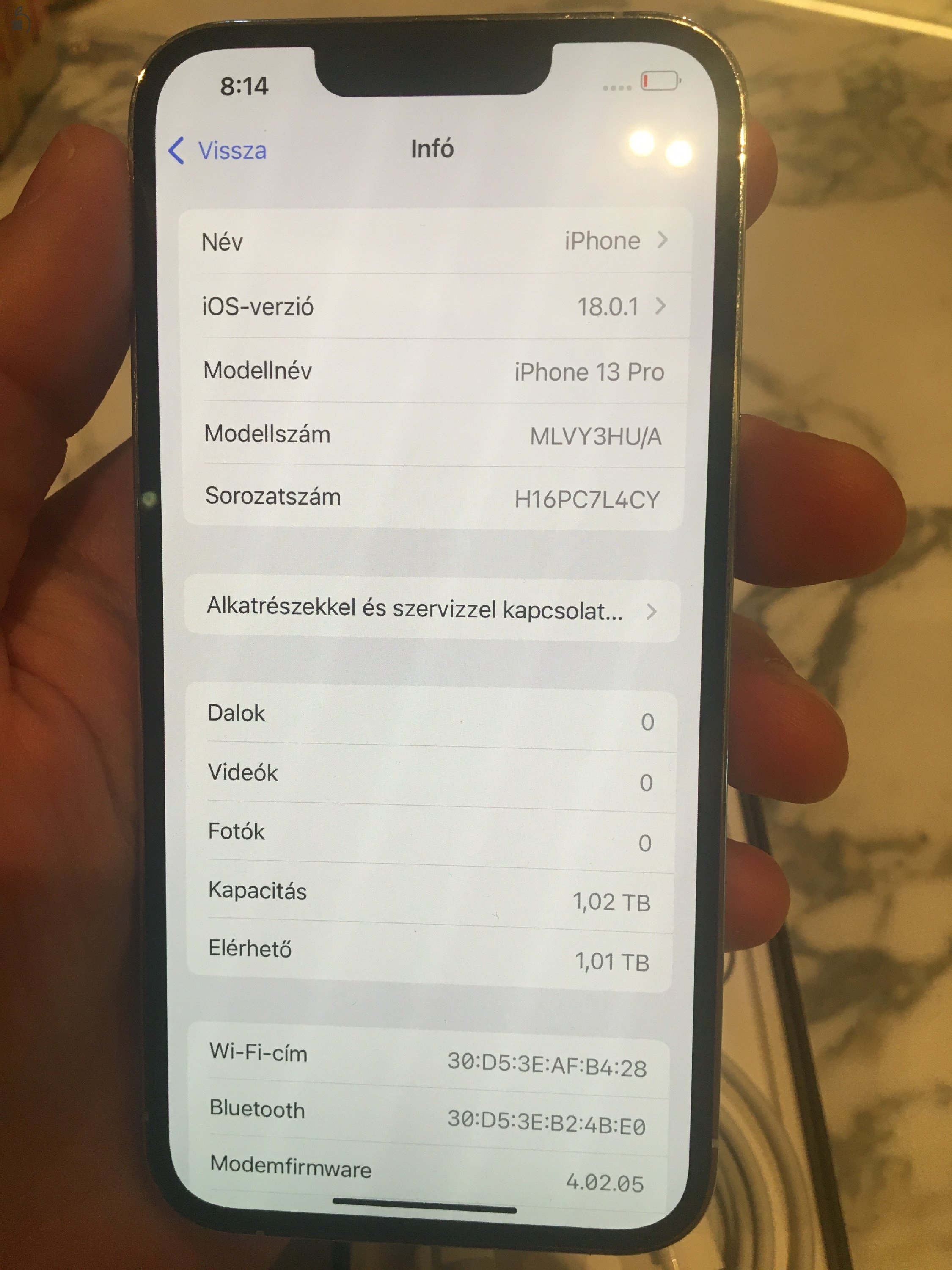 Ritka 1Tb kártyafüggetlen IPhone 13 Pro