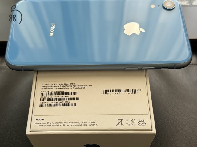 Apple iPhone XR 64GB nagyon szép kártyafüggetlen első tulajtól