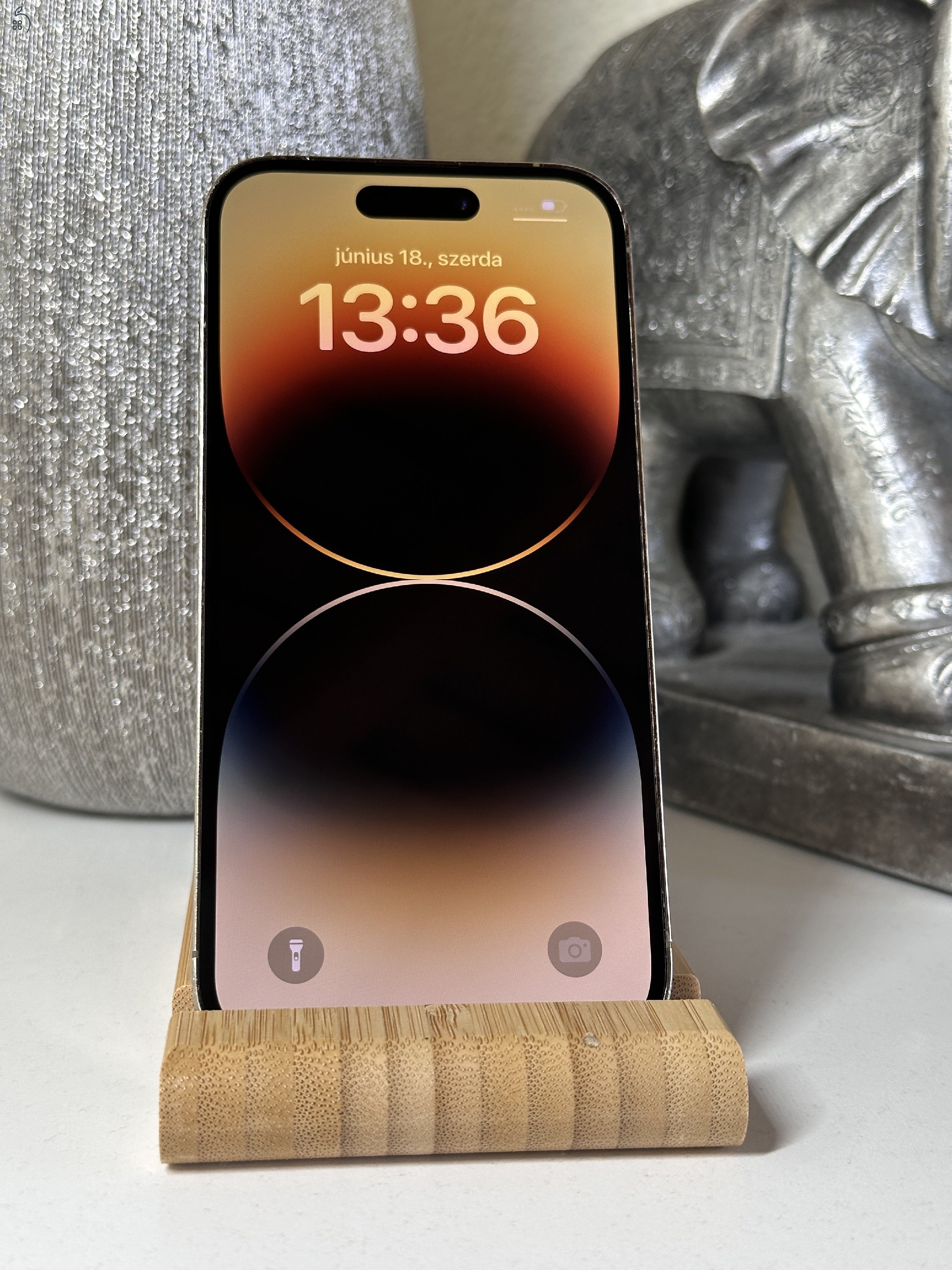 iPhone 14 Pro 256GB Arany, Független - Garancia, Számla