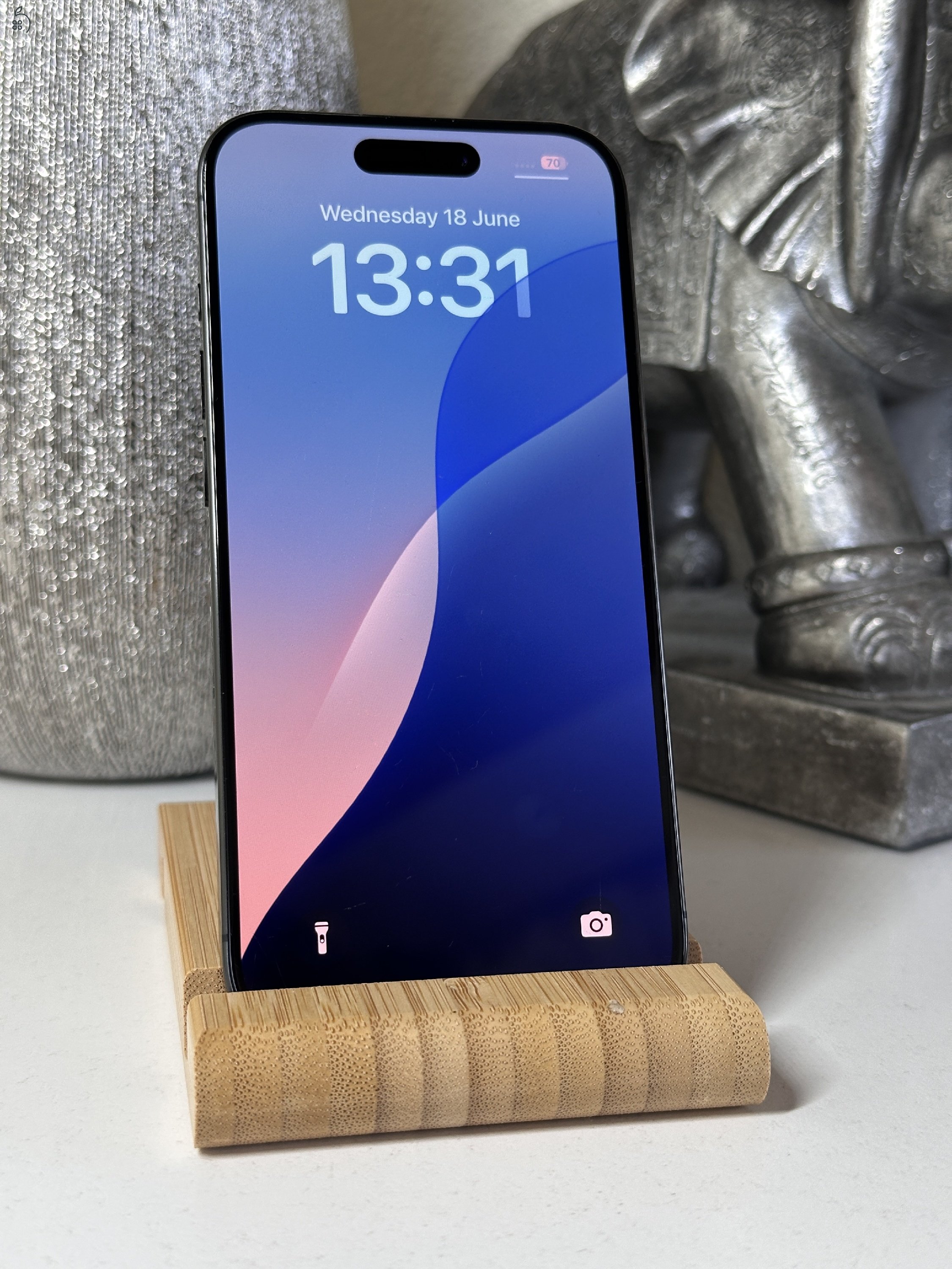iPhone 15 Pro 128GB Fekete, Független - Garancia, Számla