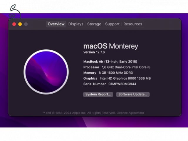 MacBook Air A1466 – 8GB RAM / 1.6GHz i5