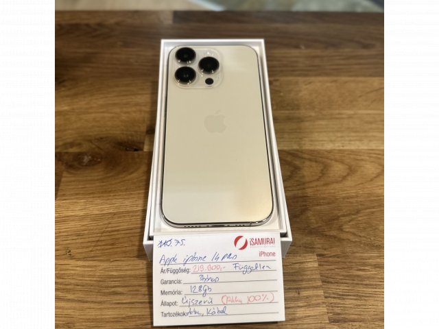 75. Apple iPhone 14 Pro - 128 GB - Arany