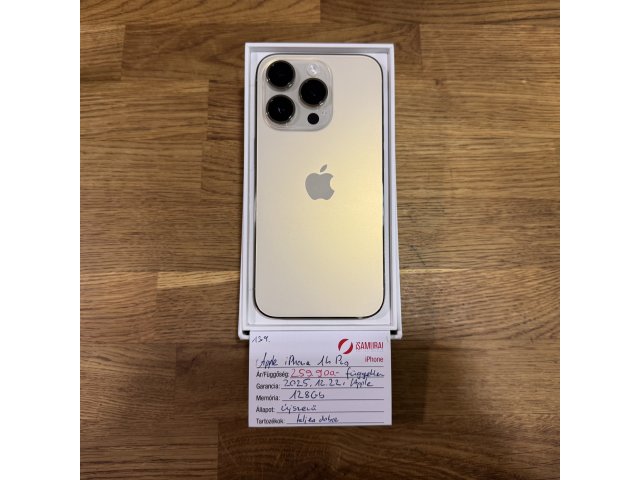 139. Apple iPhone 14 Pro - 128 GB - Gold - APPLE GAR