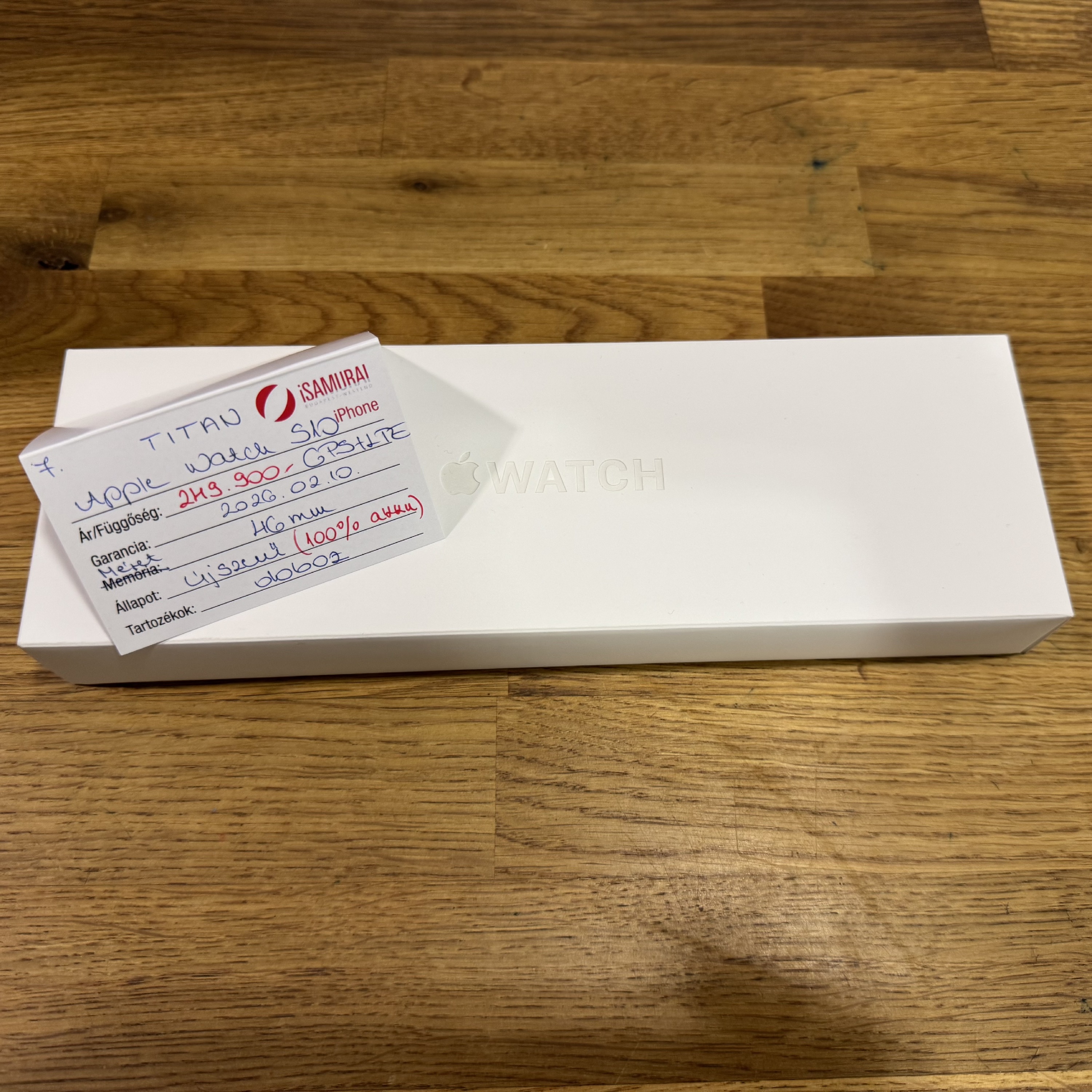 7. Apple Watch Series 10 - TITAN - GPS+LTE - 46 mm - APPLE GAR - 100% AKKU